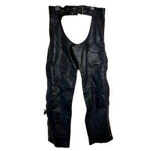 USA Bikers Leather Rider Chaps Size 3XL‎